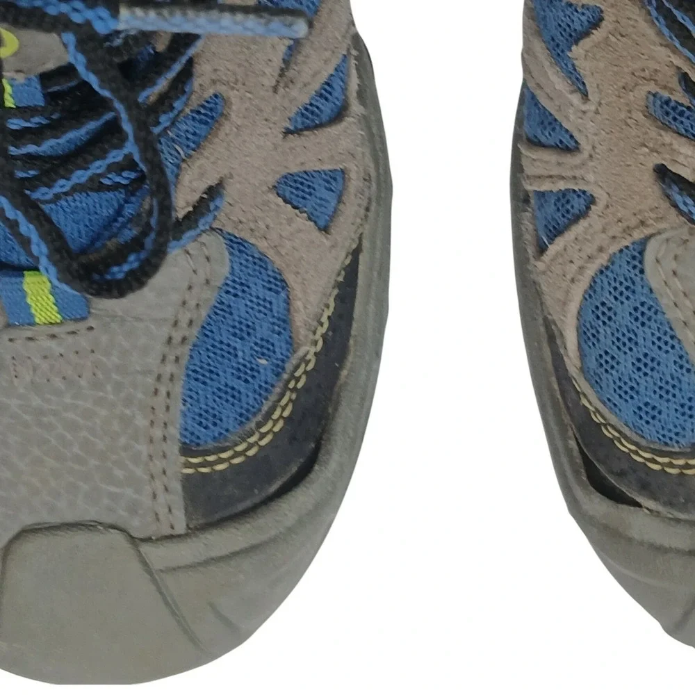Merrell Capra Mid WTPF Hiking Boots Boys 2M Grey Blue Waterproof MC54635